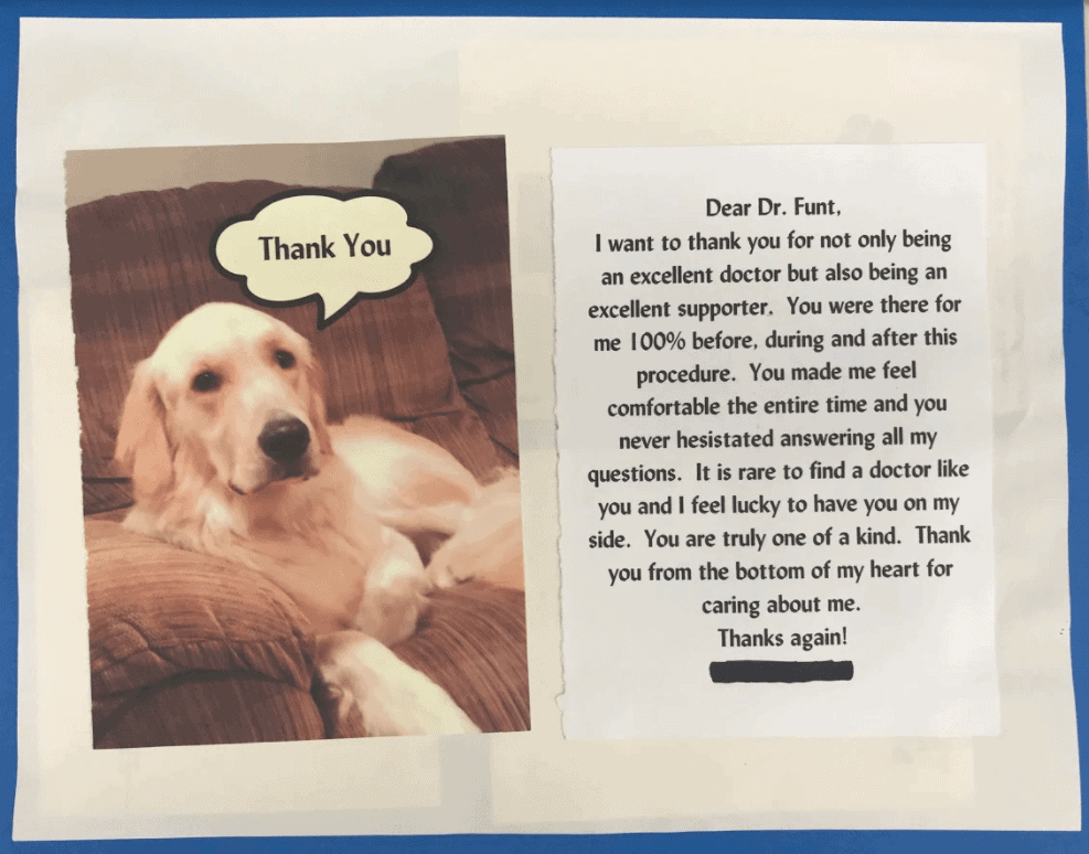 Funt Aesthetics Patient Letter